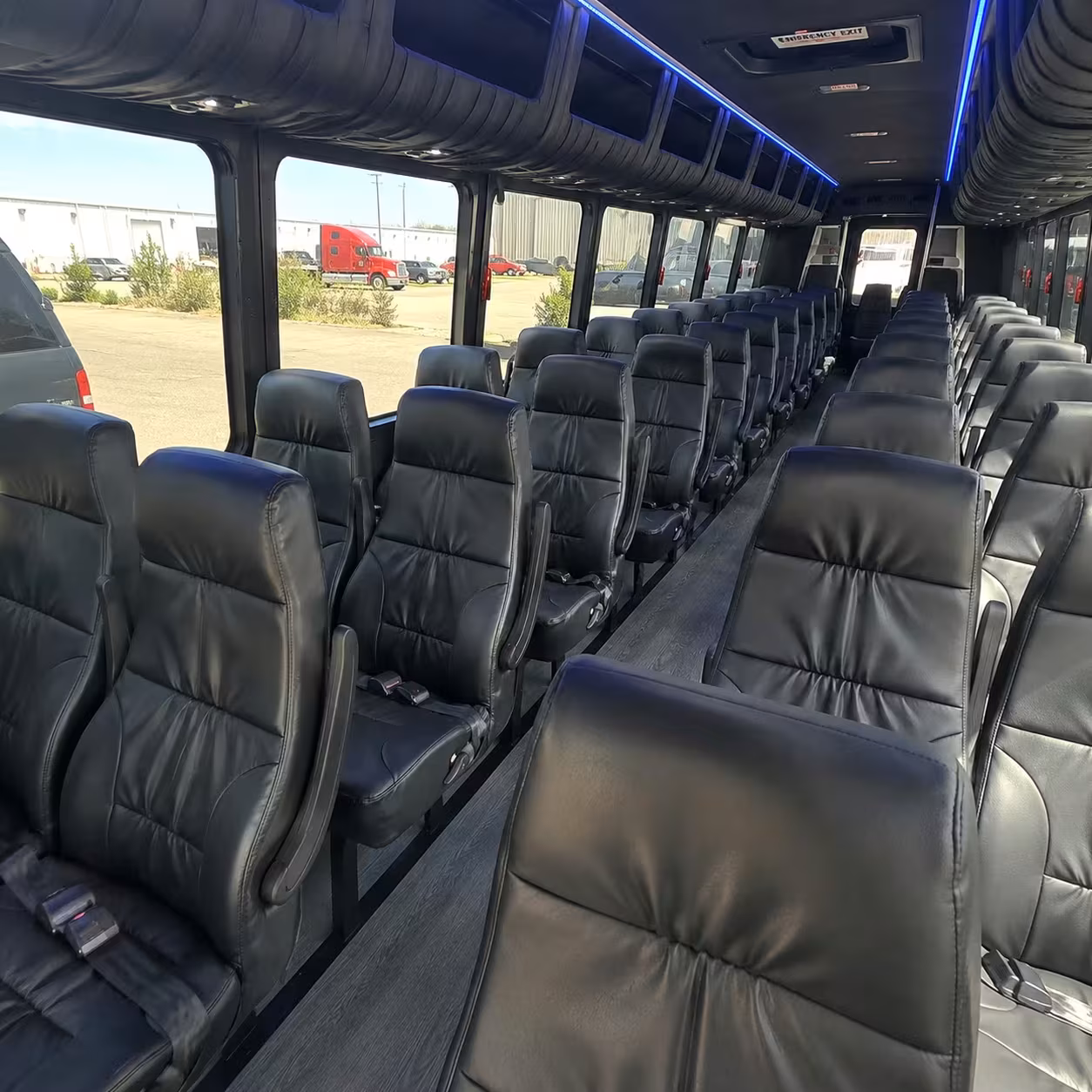 28 passenger minibus interior