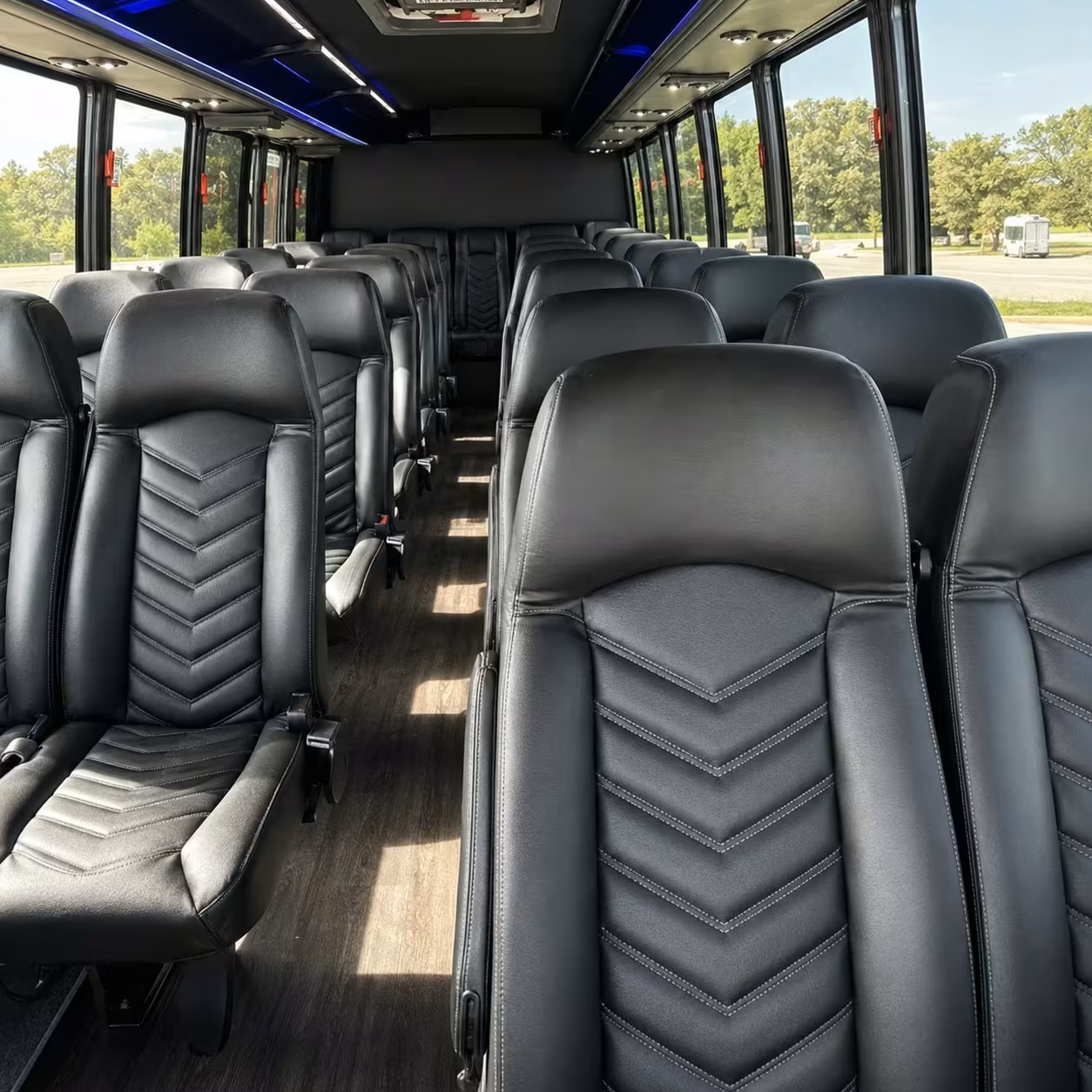 30 passenger minibus inside