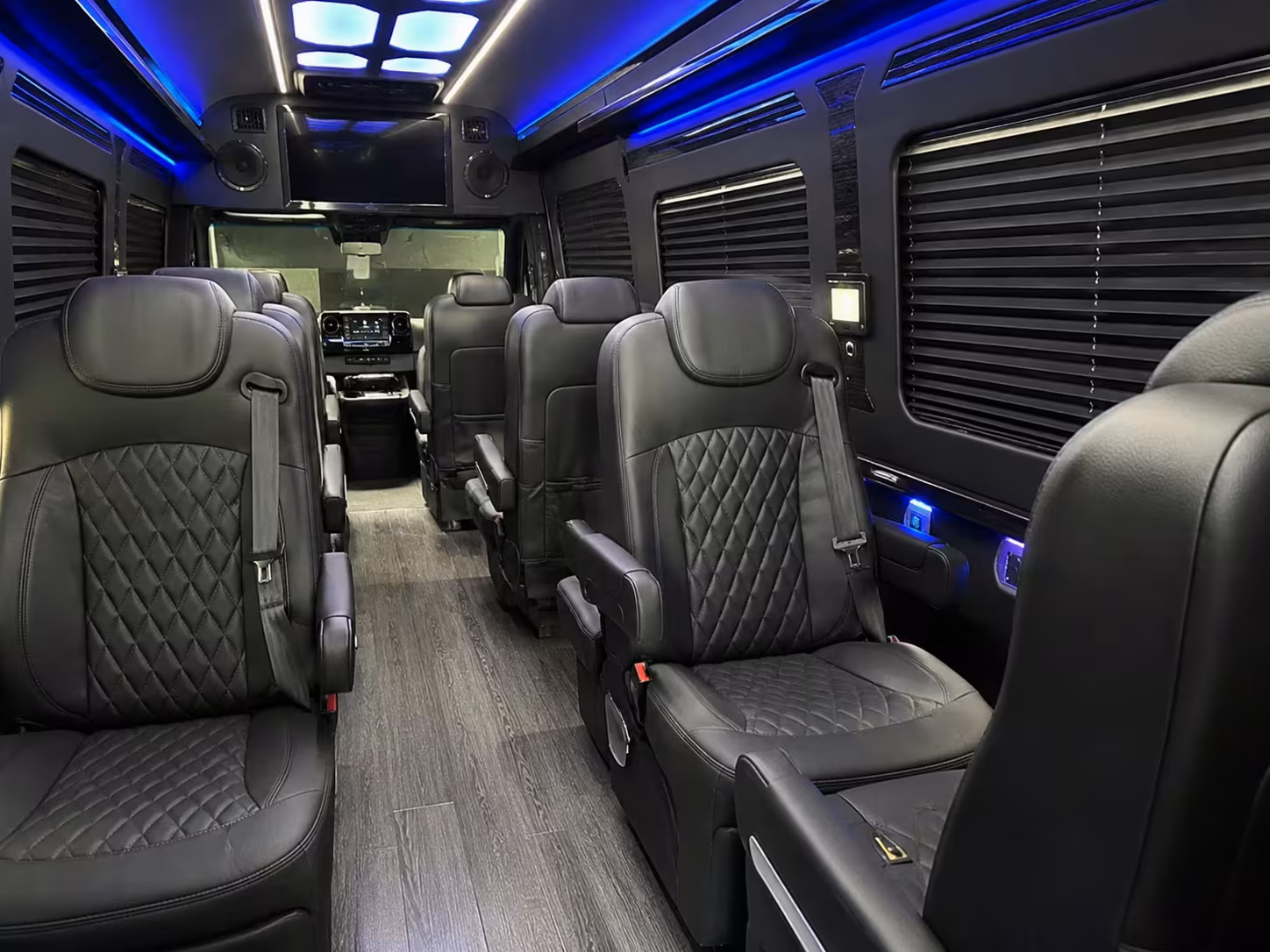 sprinter van with driver inside
